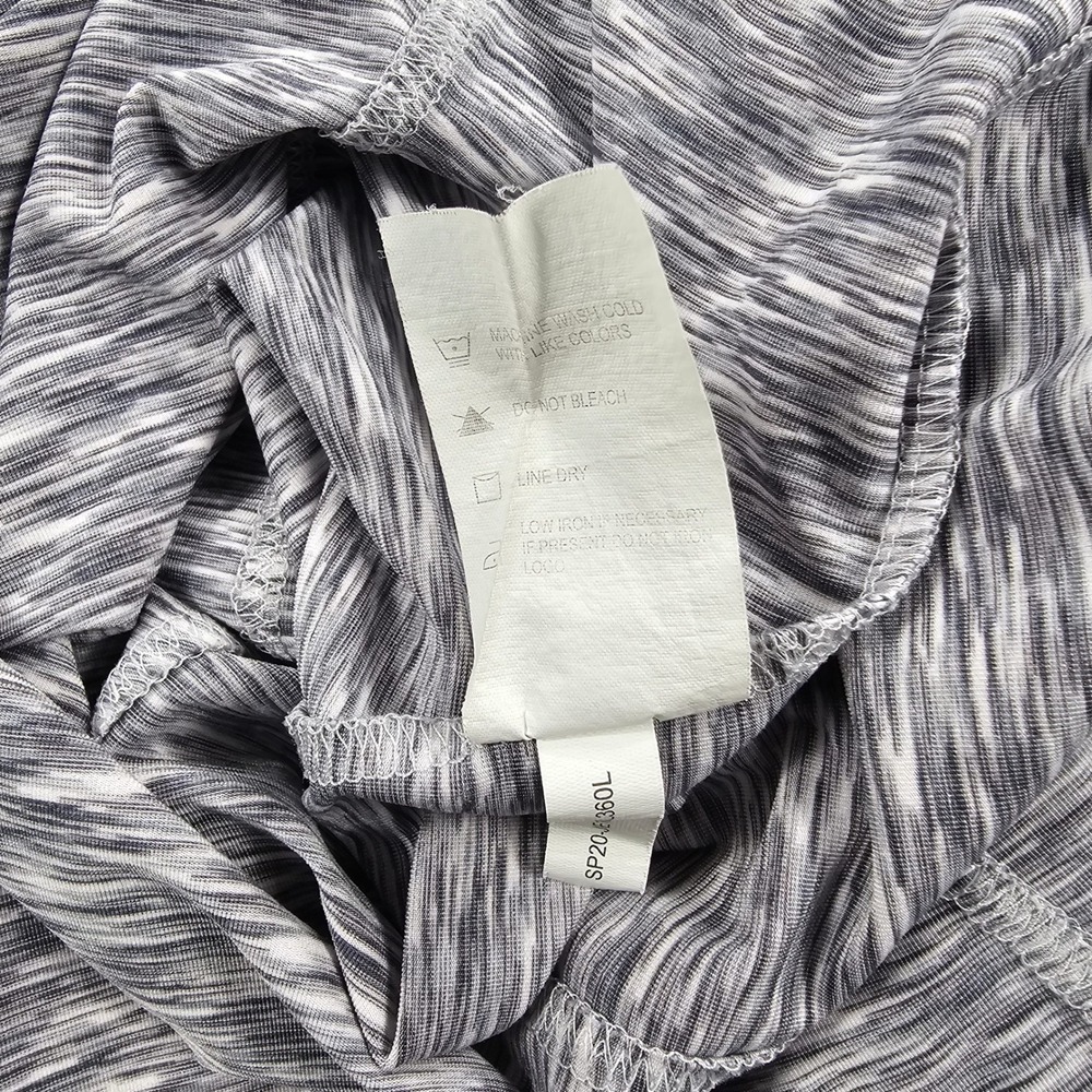 Zero Restriction Pullover WOMENS M Grey Space Dye 1/4 Zip Funky Buddha Thumbhole - Picture 9 of 12